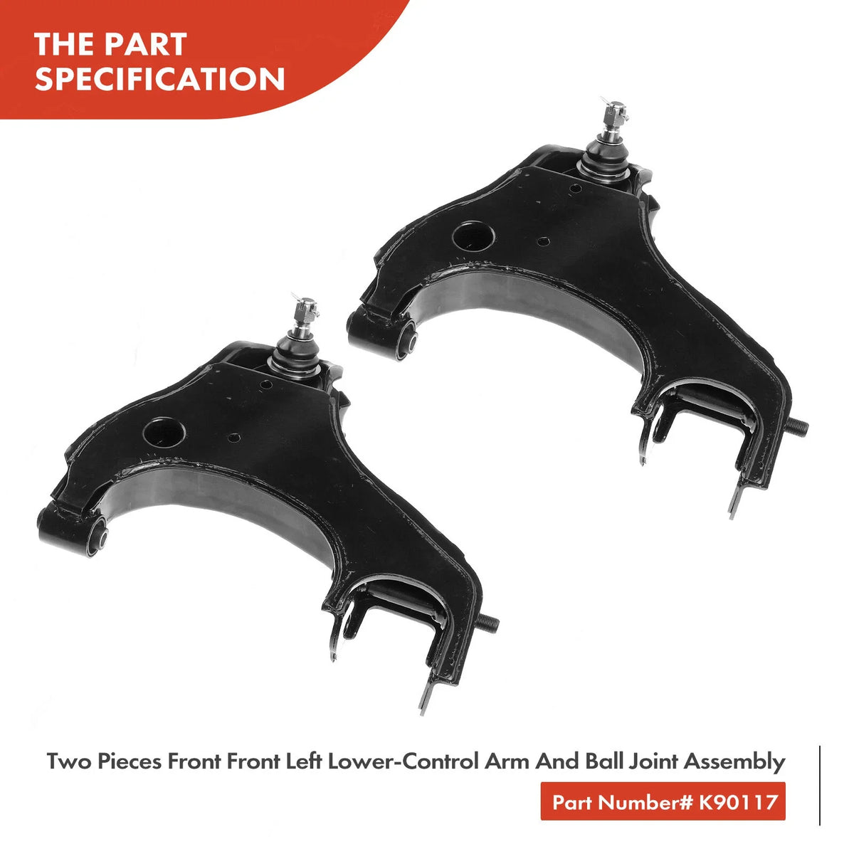 6X Control Arm and Tie Rod End with Ball Joint for Nissan Frontier 1998-2004