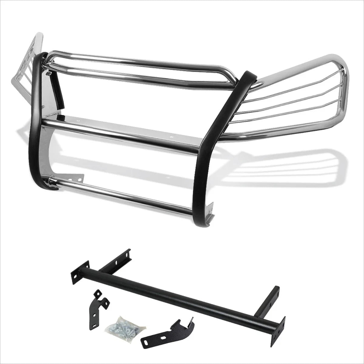 Front Bumper Brush Grille Guard Protector Chrome for Honda CR-V (2007–2011)
