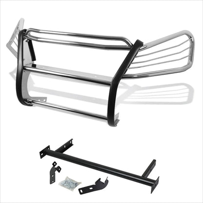 Front Bumper Brush Grille Guard Protector Chrome for Honda CR-V (2007–2011)