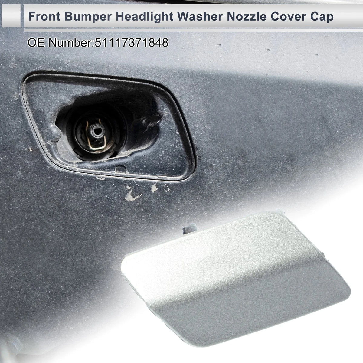 Headlight Washer Nozzle Cover Cap for BMW 335i GT (2013–2015)