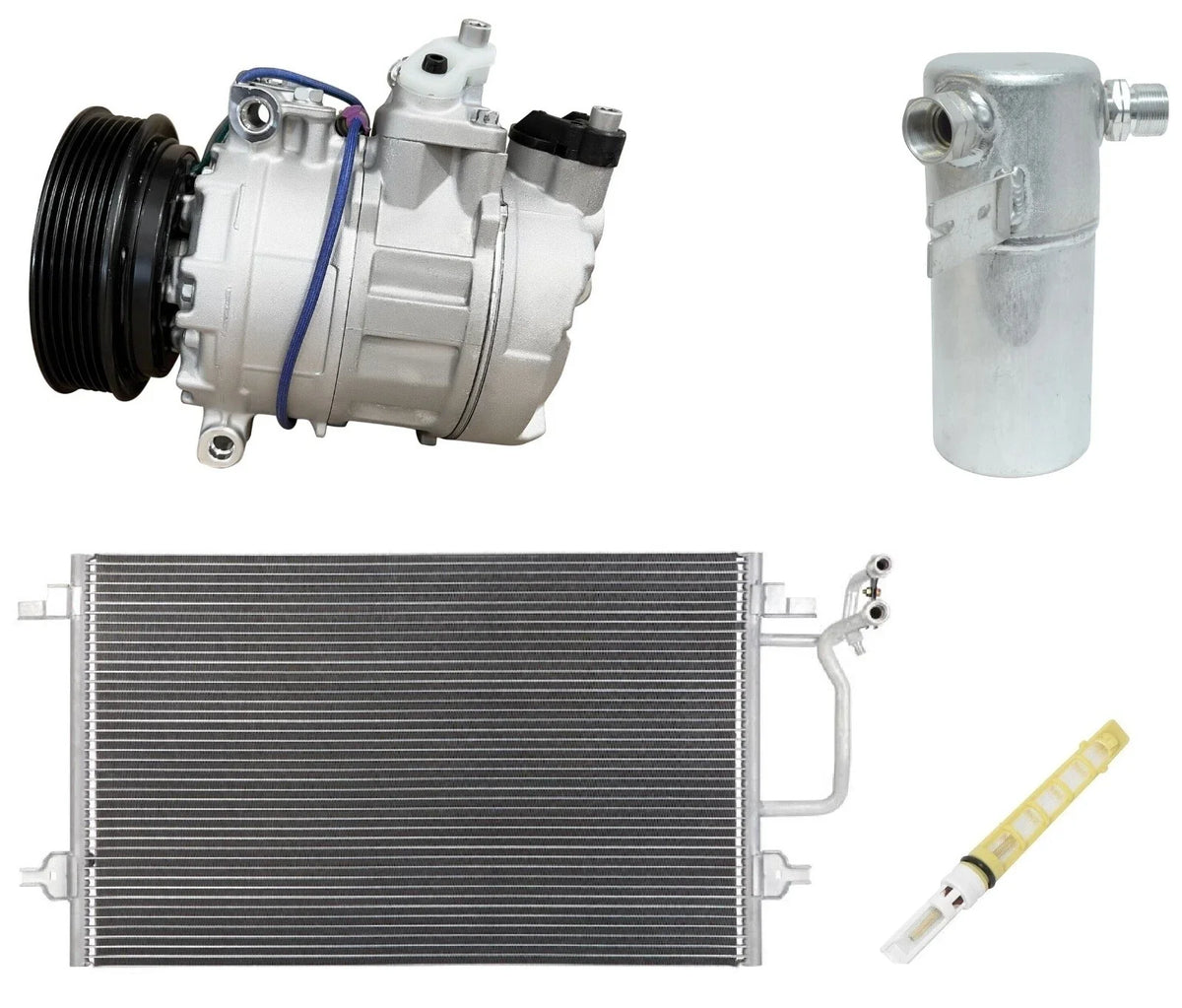 AC Compressor Kit With Condenser for Audi A8 Quattro 4.2L (1997–1997)