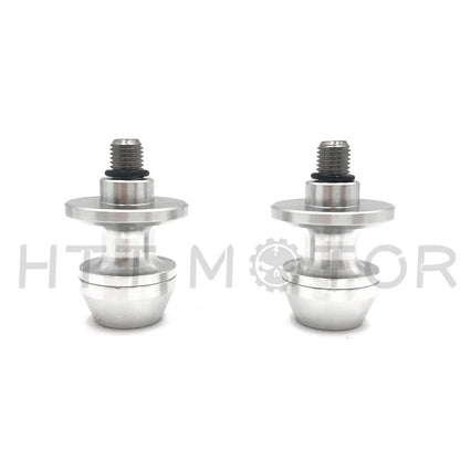 2X CNC Swingarm Spools Sliders for Universal Motorcycle 6MM Silver
