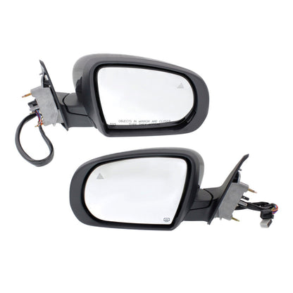 Mirrors Set with Turn Signal - 2 Pieces for Jeep Cherokee 2014–2018