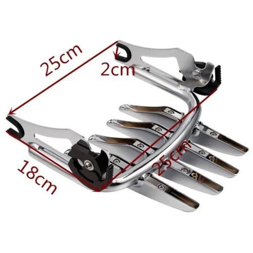 Chrome Stealth Luggage Rack for Harley Electra Glide (2009–2025)