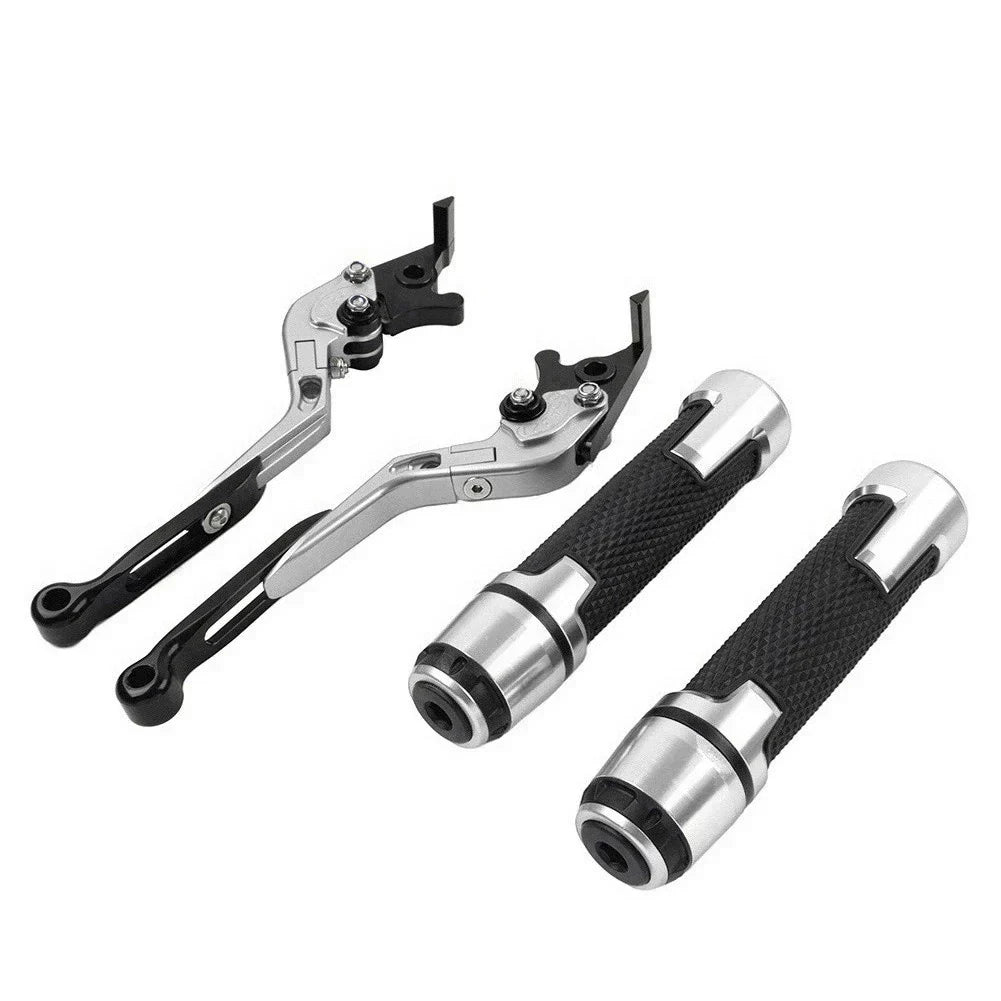 Extendable & Folding Brake Clutch Lever Grip Set for Street Twin 2016-2023