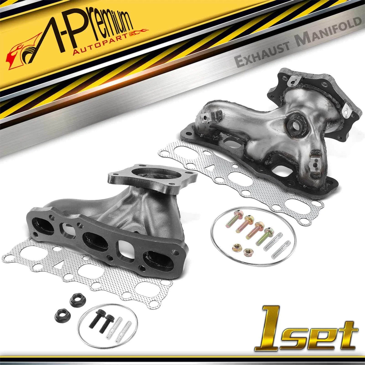 2X Exhaust Manifold with Gasket for Nissan Altima (2007–2018)