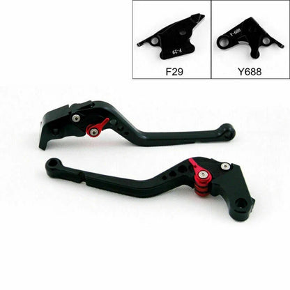 Black T9 Long Brake Clutch Levers Set for Honda CBR954RR 2002-2003 & CBR600RR