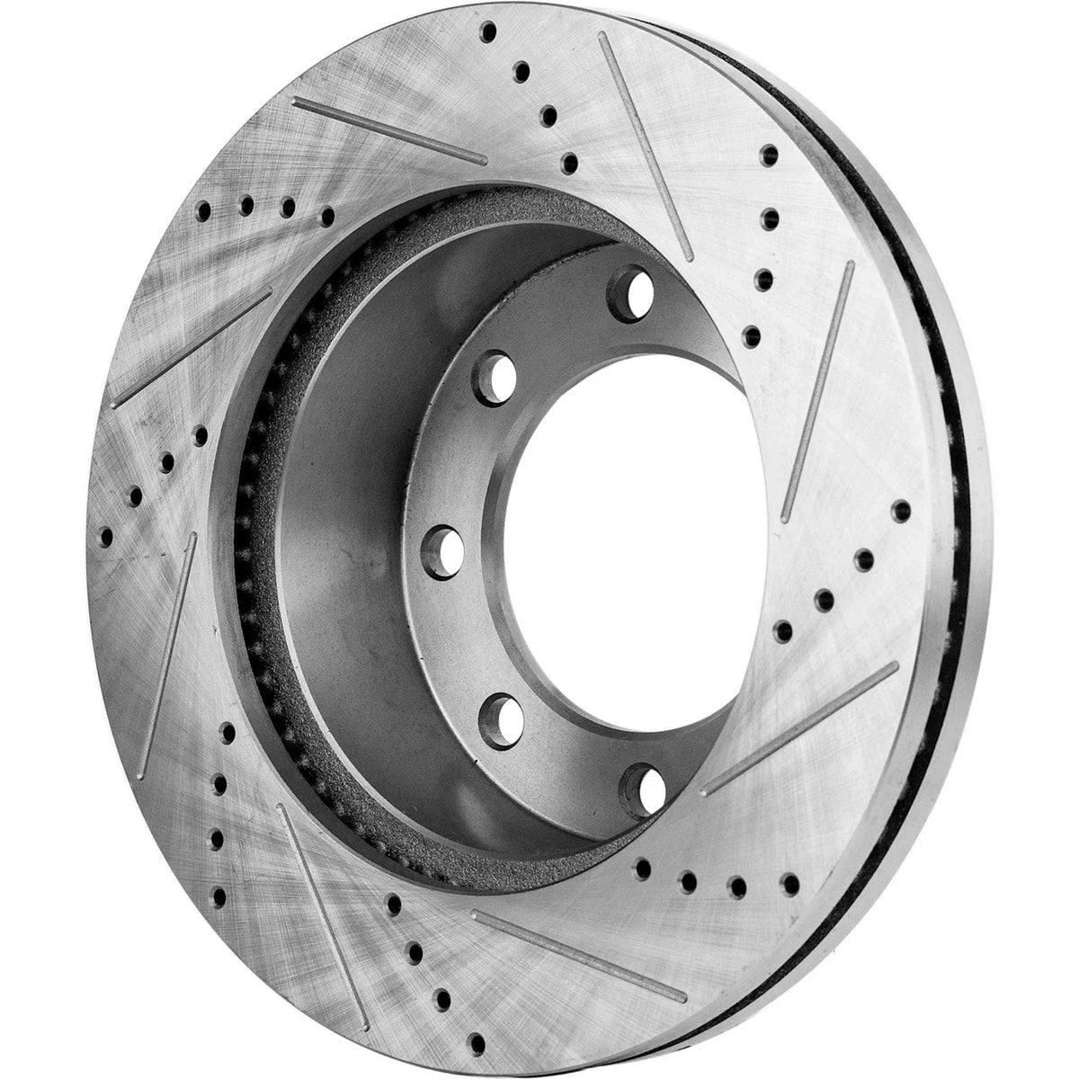 Cross-drilled Brake Disc & Pad Set for Ford F-350 Super Duty 2005-2012