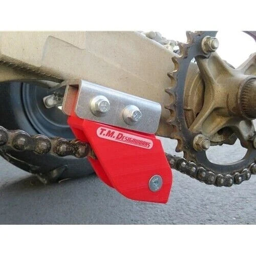 Rear Chain Guide + Mount Bracket for Yamaha Raptor 700 (All Years) - Red