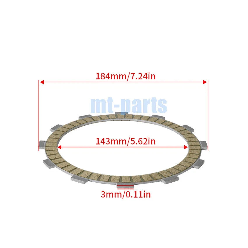 Clutch Friction Plates Kit for Kawasaki VN1700 Vulcan 1700 Nomad (2009–2016)