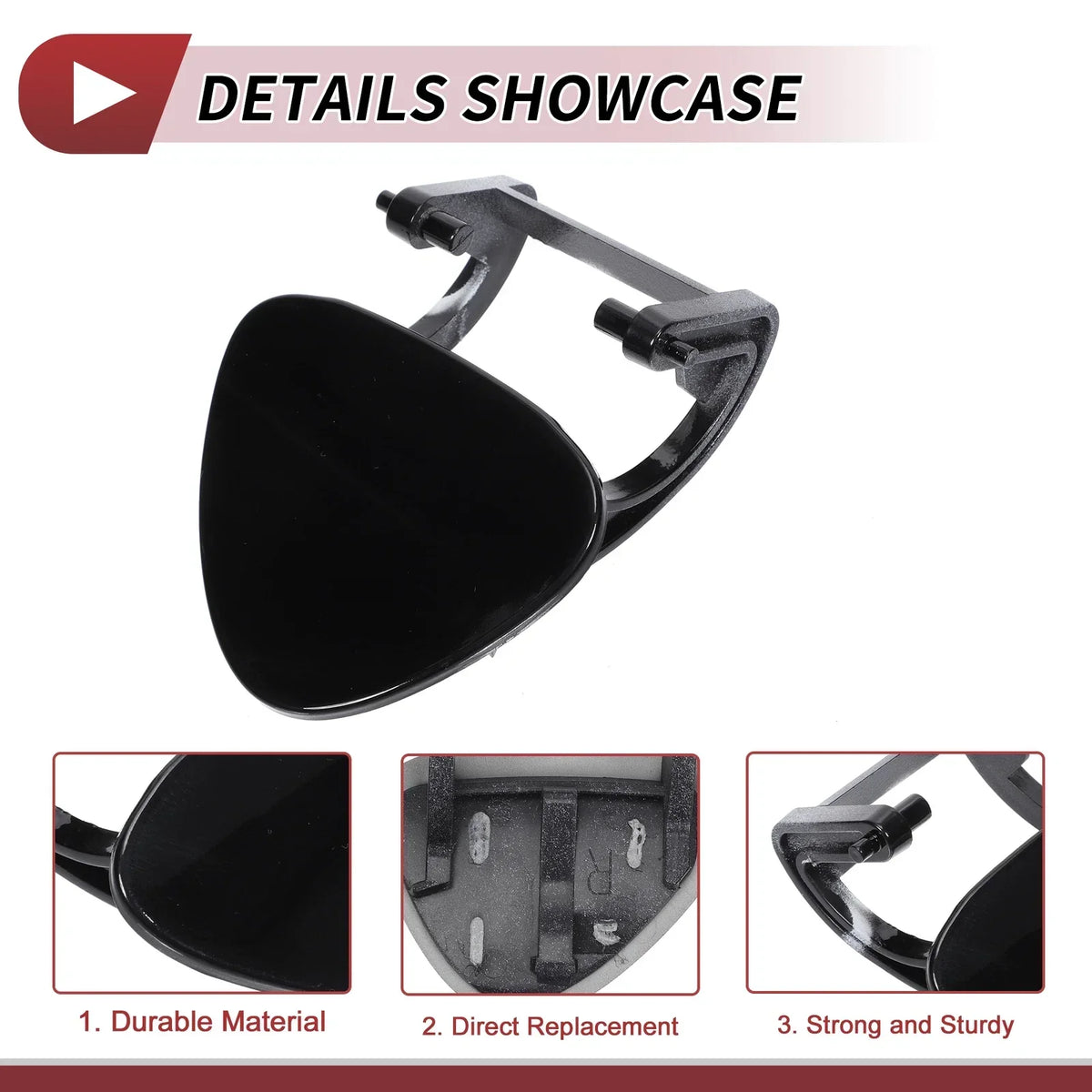 Washer Nozzle Cover Front Right for Mercedes-Benz E320 1994-2006 Black