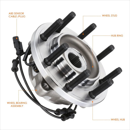 Bearing Assembly Kit with ABS Sensor for Dodge Ram 2500 3500 Front (2009–2011)