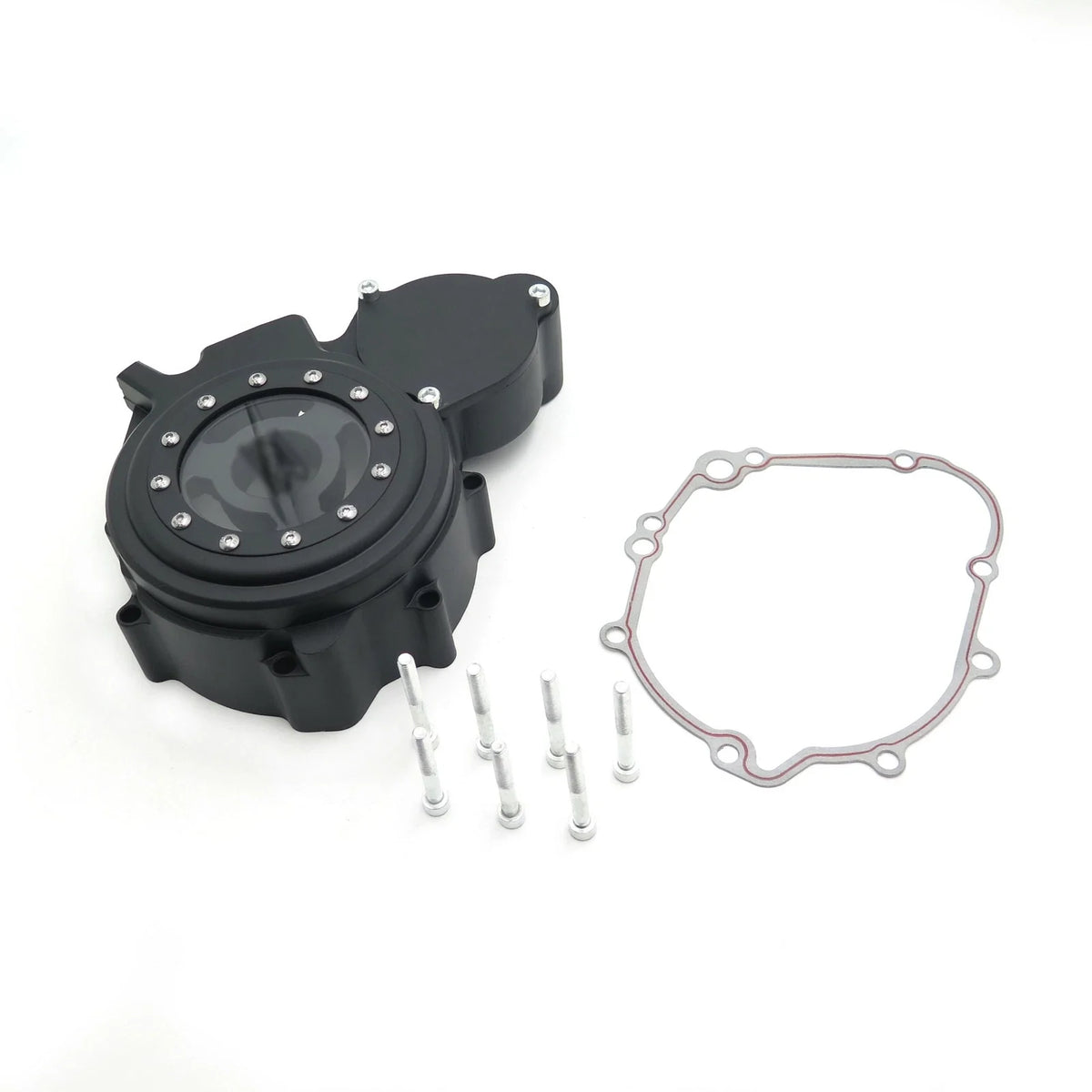 Black Left Engine Stator Cover for Suzuki GSXR 600 750 (2006–2024)