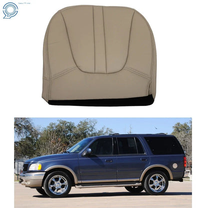Front Left Driver Bottom Seat Cover Tan Leather for Ford Expedition 97-02