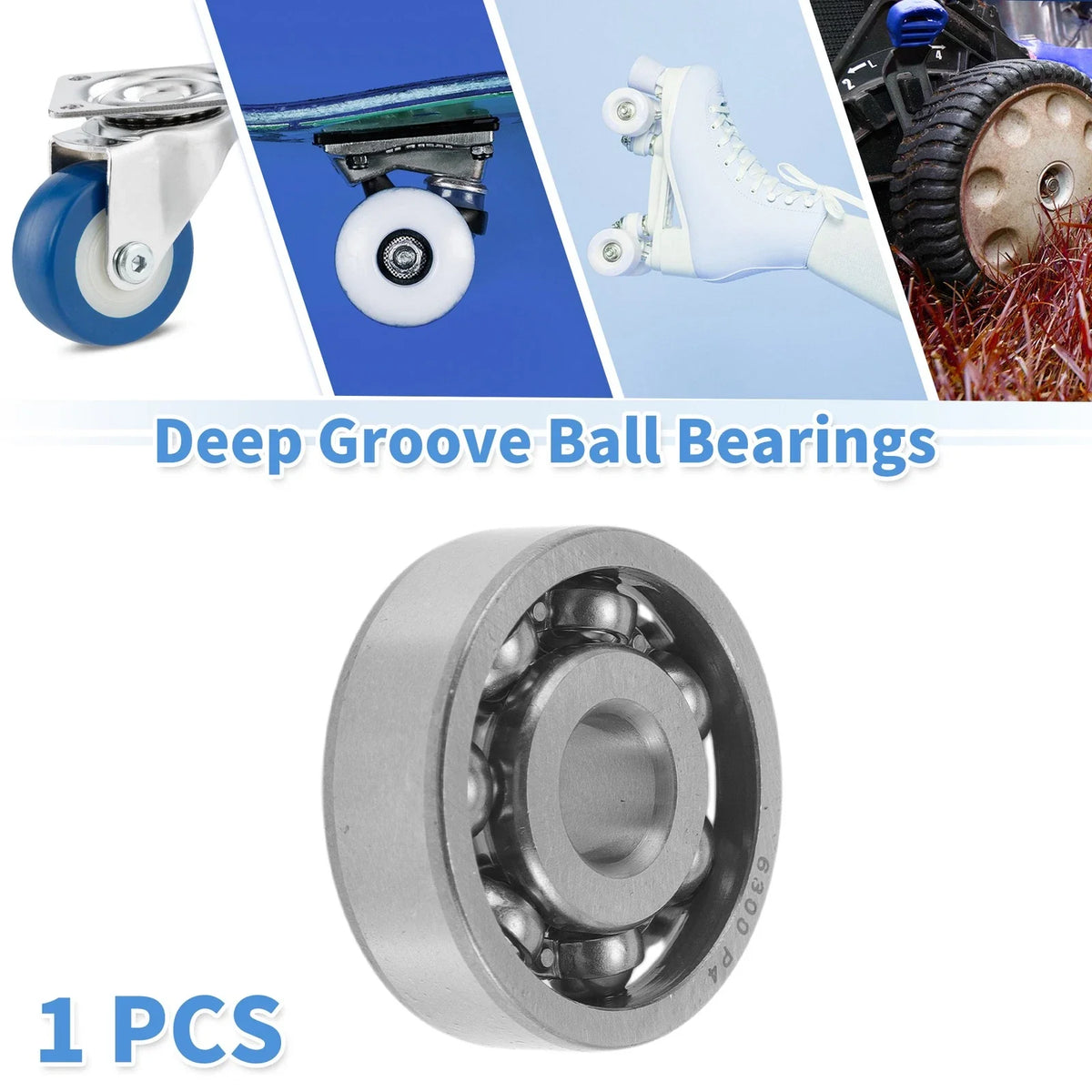 6300 Deep Groove Ball Bearings for Various Models (10x35x11mm)