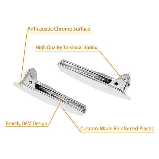 Set of 2 Interior Door Pull Handles for Chevy Tahoe/Suburban GMC Yukon (2007–2014)