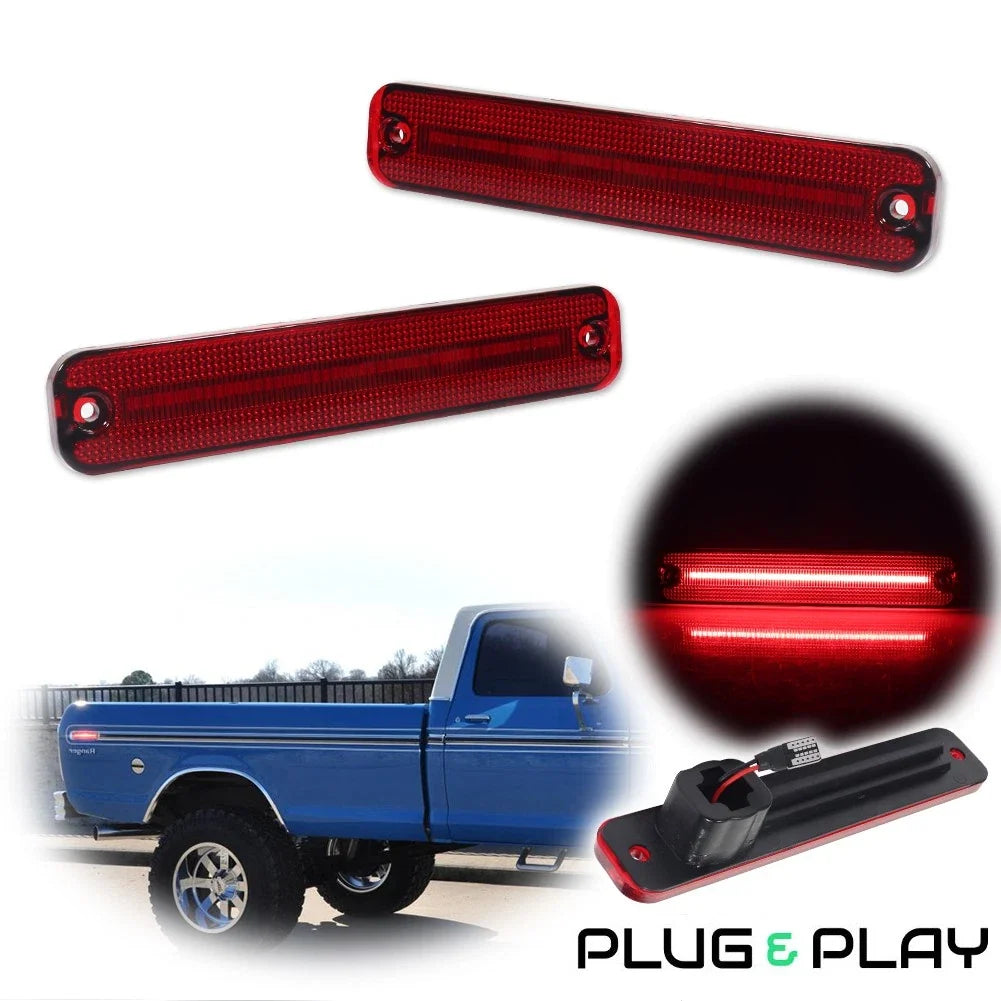 Full LED Rear Side Marker Lights for Ford F100 F150 F250 F350 (1973–1979)