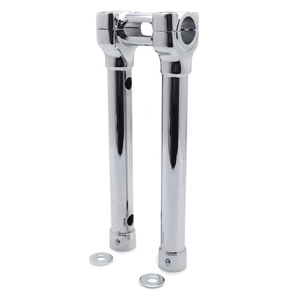 CNC Chrome 12" Riser Handlebar Top Clamp for Harley Touring