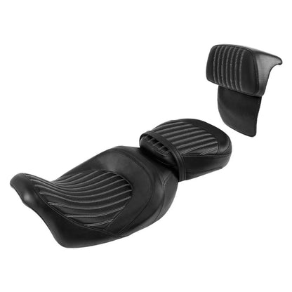 Driver Passenger Seat with Backrest for Harley Road Electra Glide 2014-2023