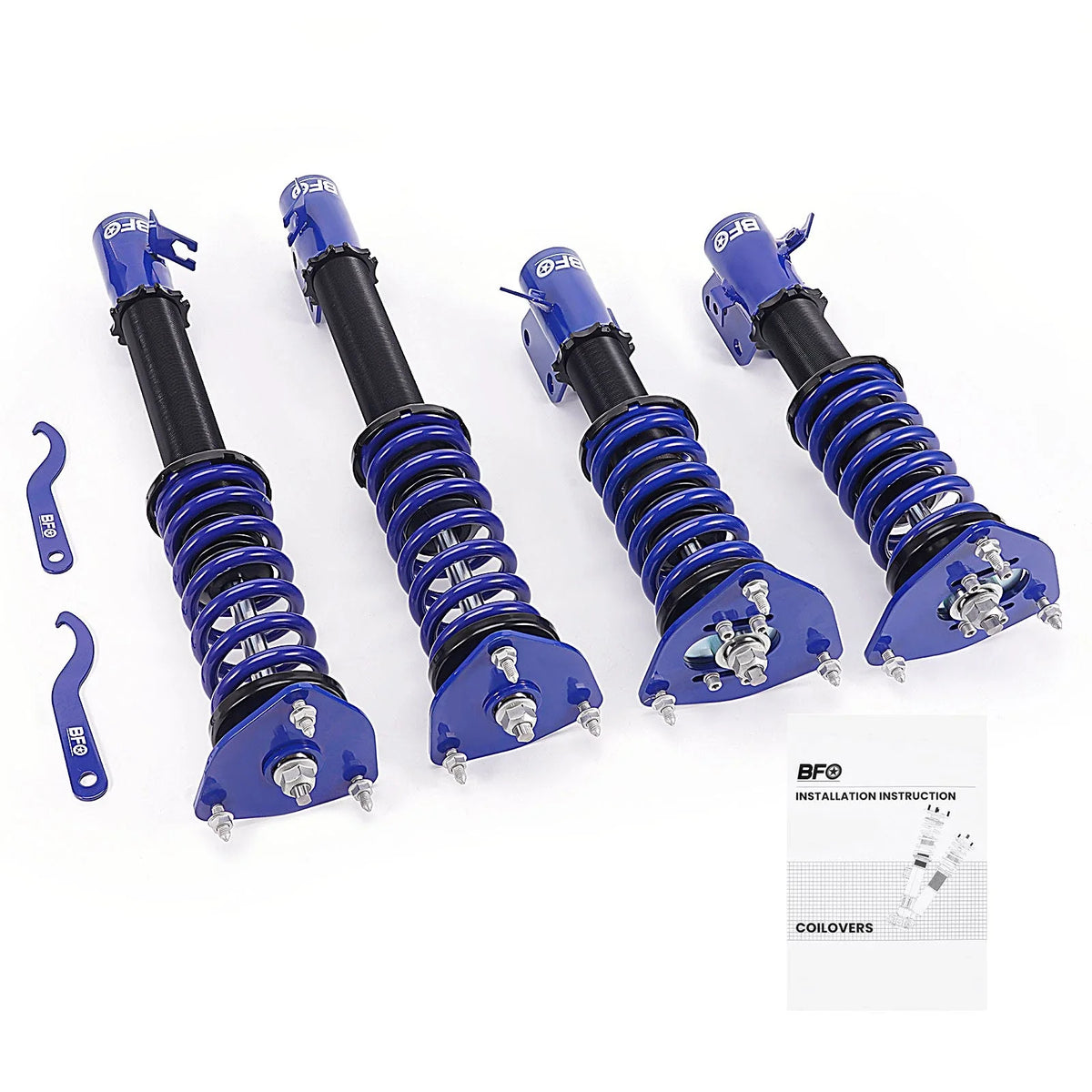 BFO Coilover Shock Struts Set for 2003-2007 Subaru WRX Impreza Forester