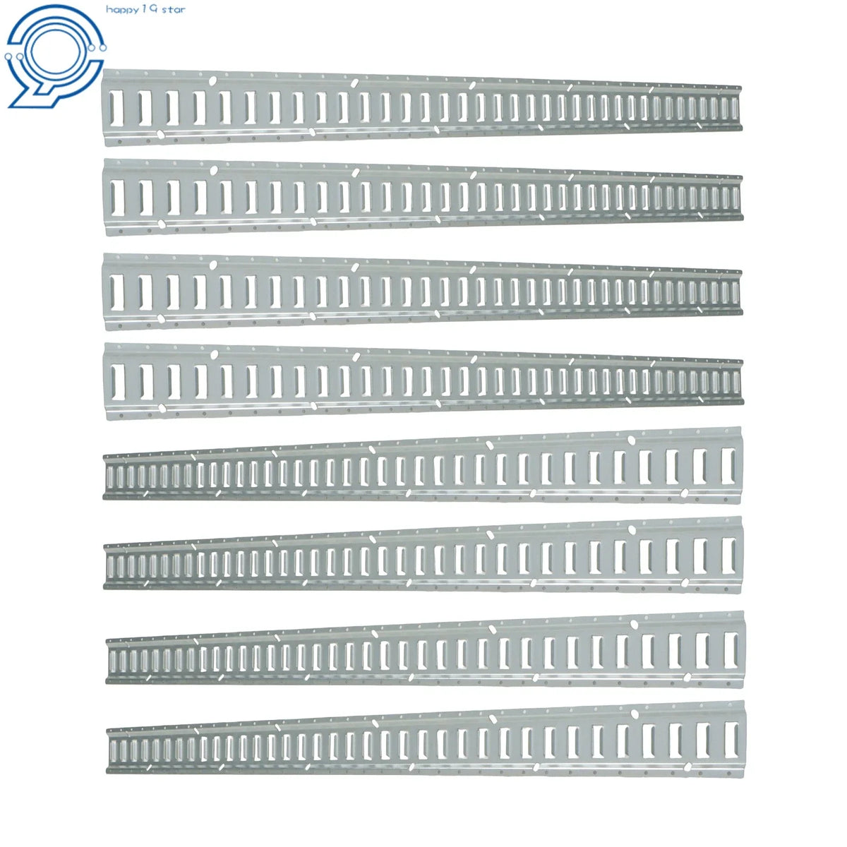 8 Pack E Track Tie Down Rails for Trucks (Galvanized Steel)