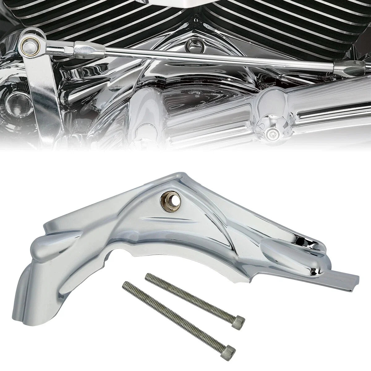 Cylinder Base Side Cover in Chrome for Harley Electra Glide 2007-2016