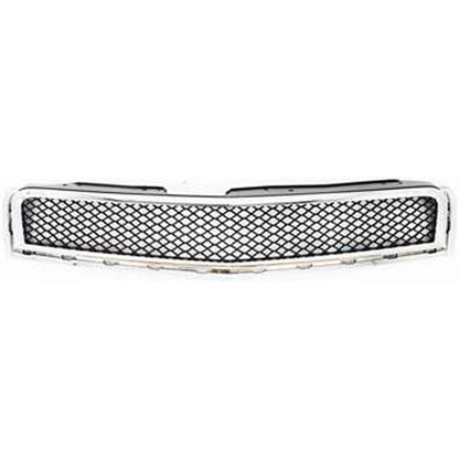 Grille for Chevrolet Traverse (2009–2012) Upper Chrome Shell w/ Black Insert