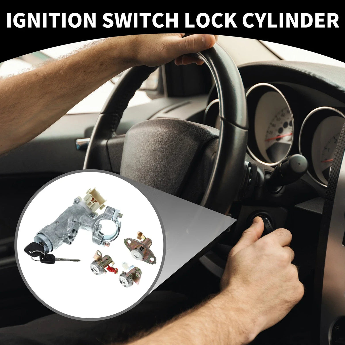 Ignition Switch Lock Cylinder Assembly for Toyota RAV4 (1998–2000) No.6905212340