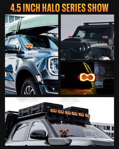 LED Work Pod Lights 4.5" (Set of 2) for Jeep Off Road Adventure