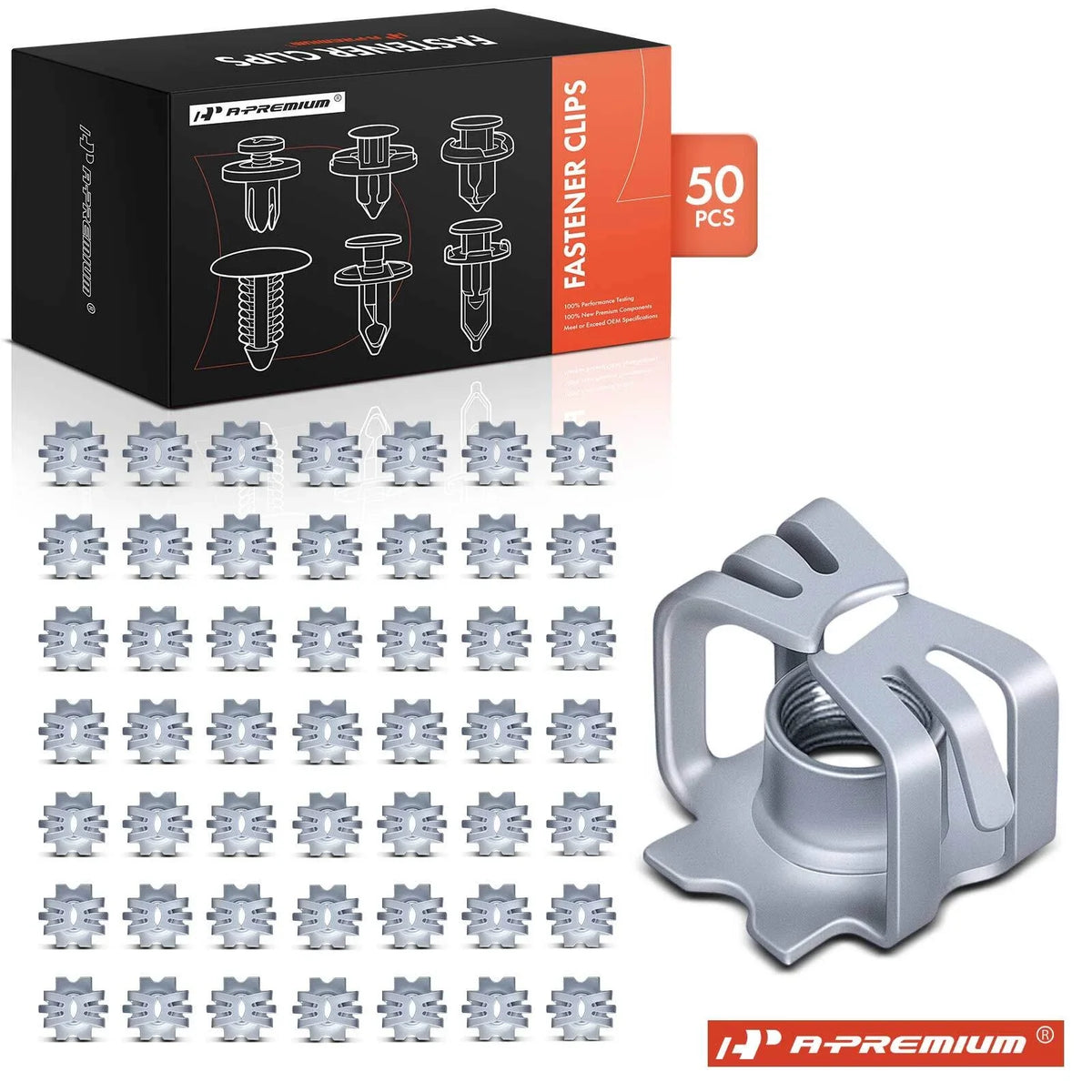 50x Push-In Nut for Chevy Buick GMC Headlights (Year Range Not Specified)