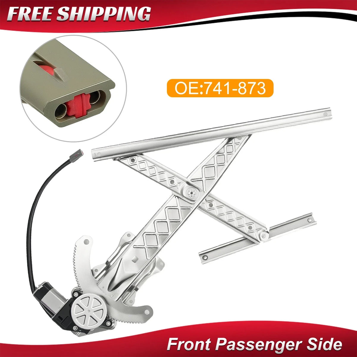 Front Right Power Window Regulator & Motor for Ford Expedition (1997-2002)