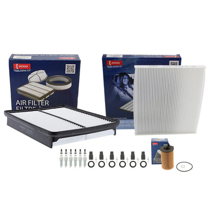 NGK Spark Plugs & Boots Tune Up Kit by Denso for 2014 Kia Cadenza