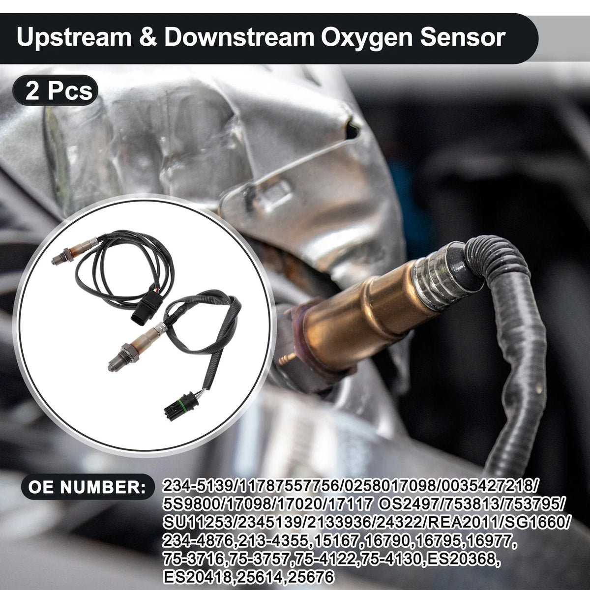 Upstream & Downstream Oxygen Sensor for BMW 128i L6 3.0L (2013-2018) 234-5139