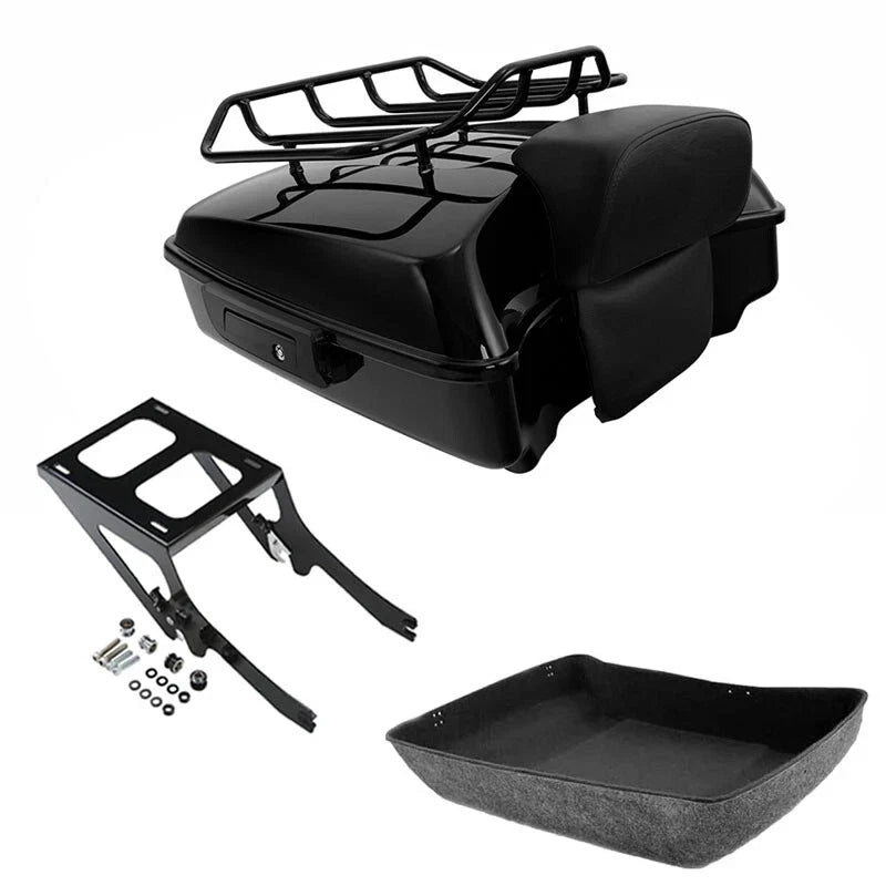 Chopped Trunk Rack & Backrest for Harley Heritage Classic 2018-2026