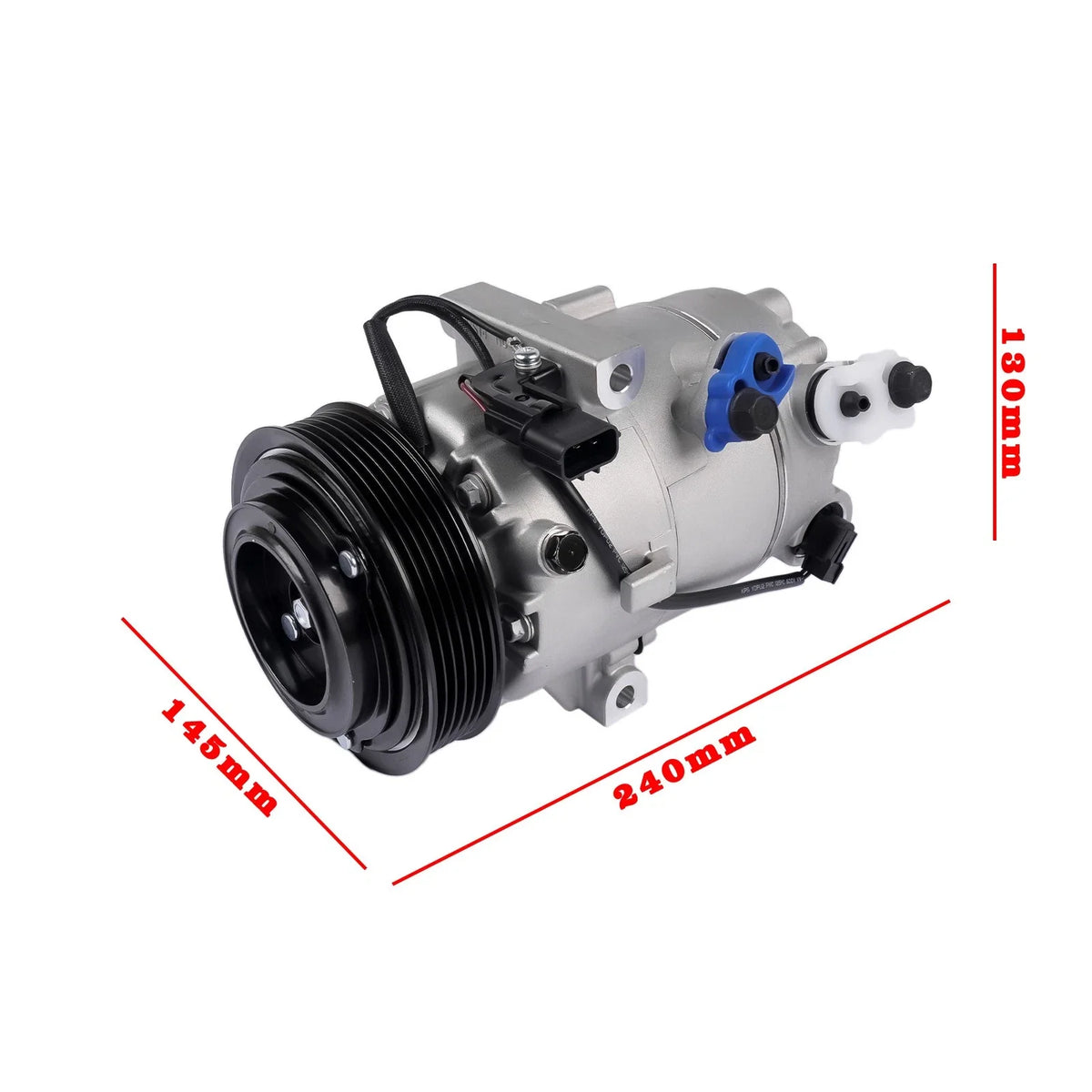 A/C Compressor 6-Groove for Kia Forte Forte5 (2019–2021) 2.0L 6PK 115MM