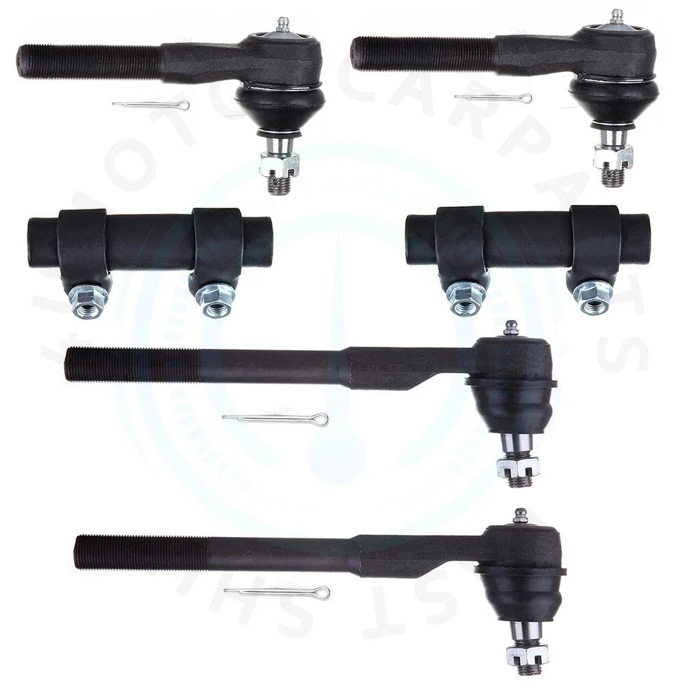 Set of 6 Front Inner Outer Tie Rod Ends for Dodge Ram 2500 3500 (2000–2002)