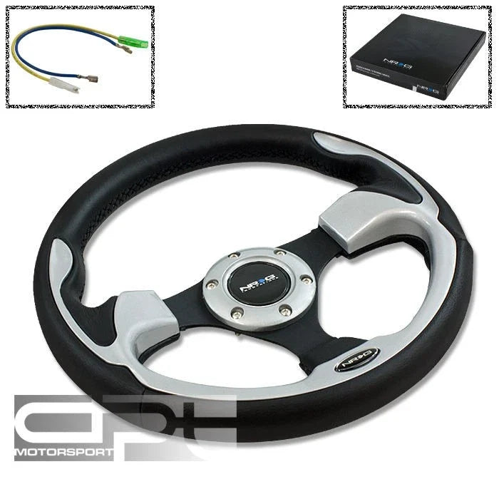 NRG 320mm 6-Hole Racing Steering Wheel for Universal Fit (No Specific Years)