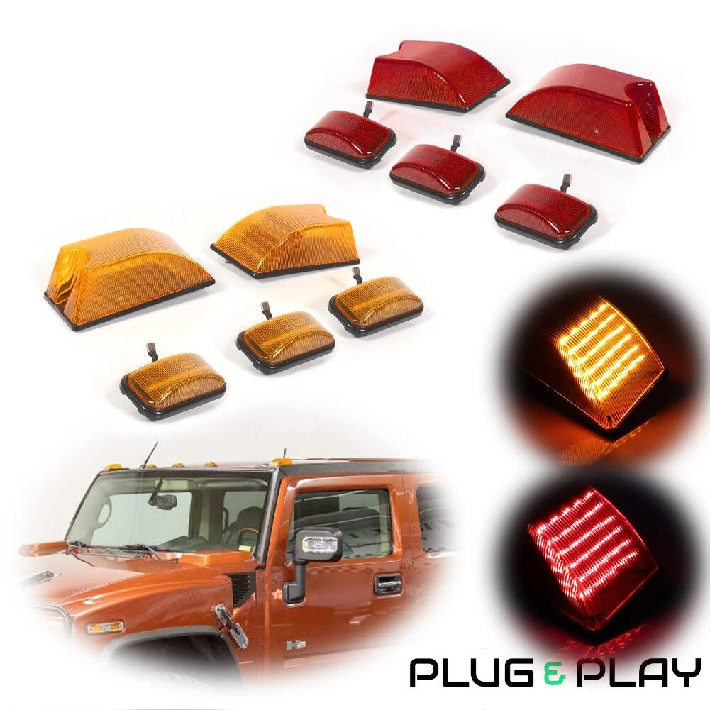 LED Cab Marker Roof Running Lights for Hummer H2 (2003–2009)