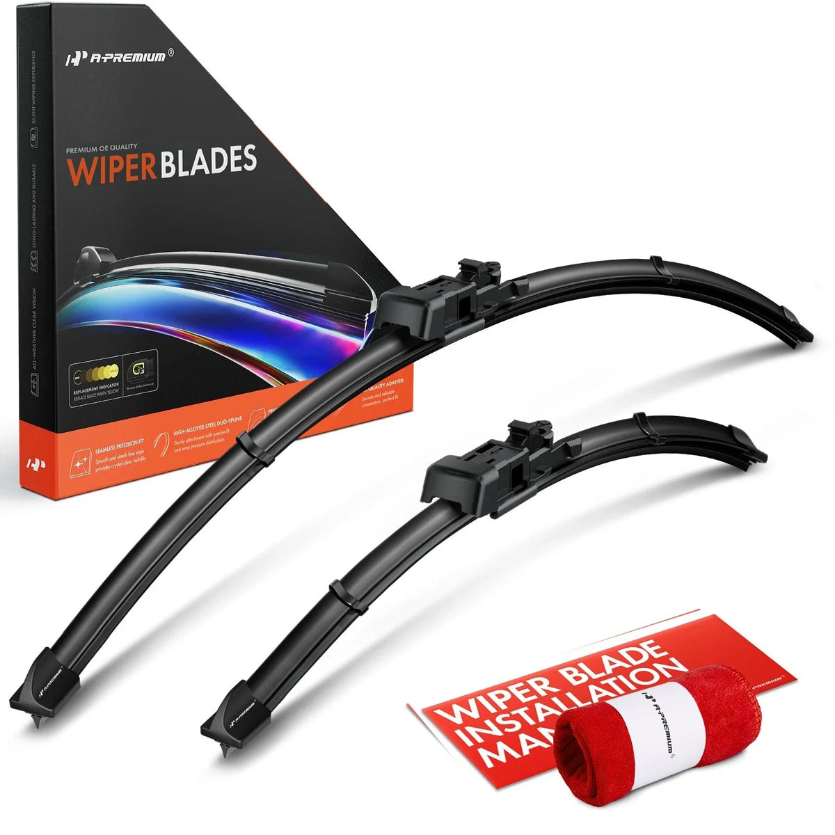 2X Front Windshield Wiper Blades for Lincoln MKC (2015–2019)