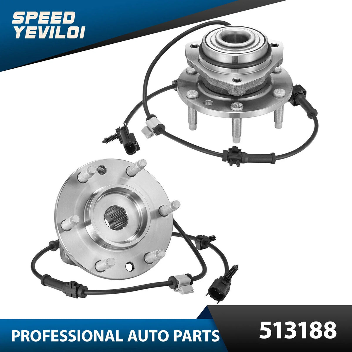 Front Wheel Hub Bearing Assembly for 2002-2009 GM Trailblazer Envoy (6 Lug)