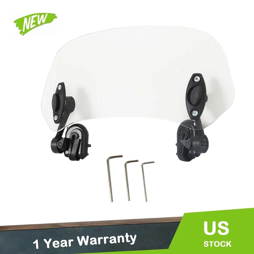 Adjustable Clip-on Windscreen Extender for Universal Motorcycle