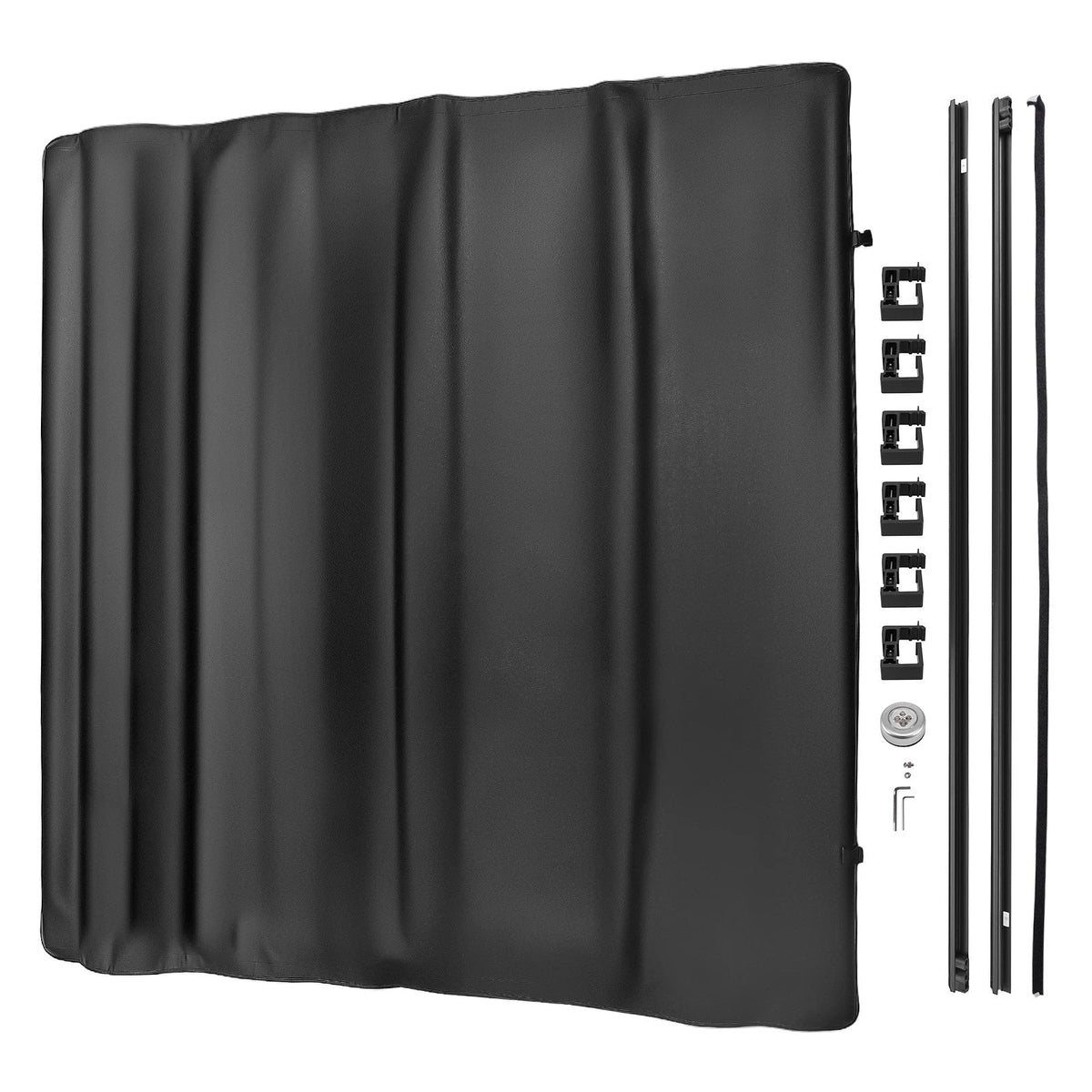 Soft Roll-Up Tonneau Cover with LED Light for Ram 1500 2009-2025
