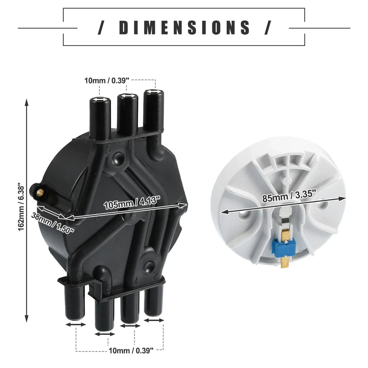 Cap and Rotor Kit with Brass Terminals for Chevrolet