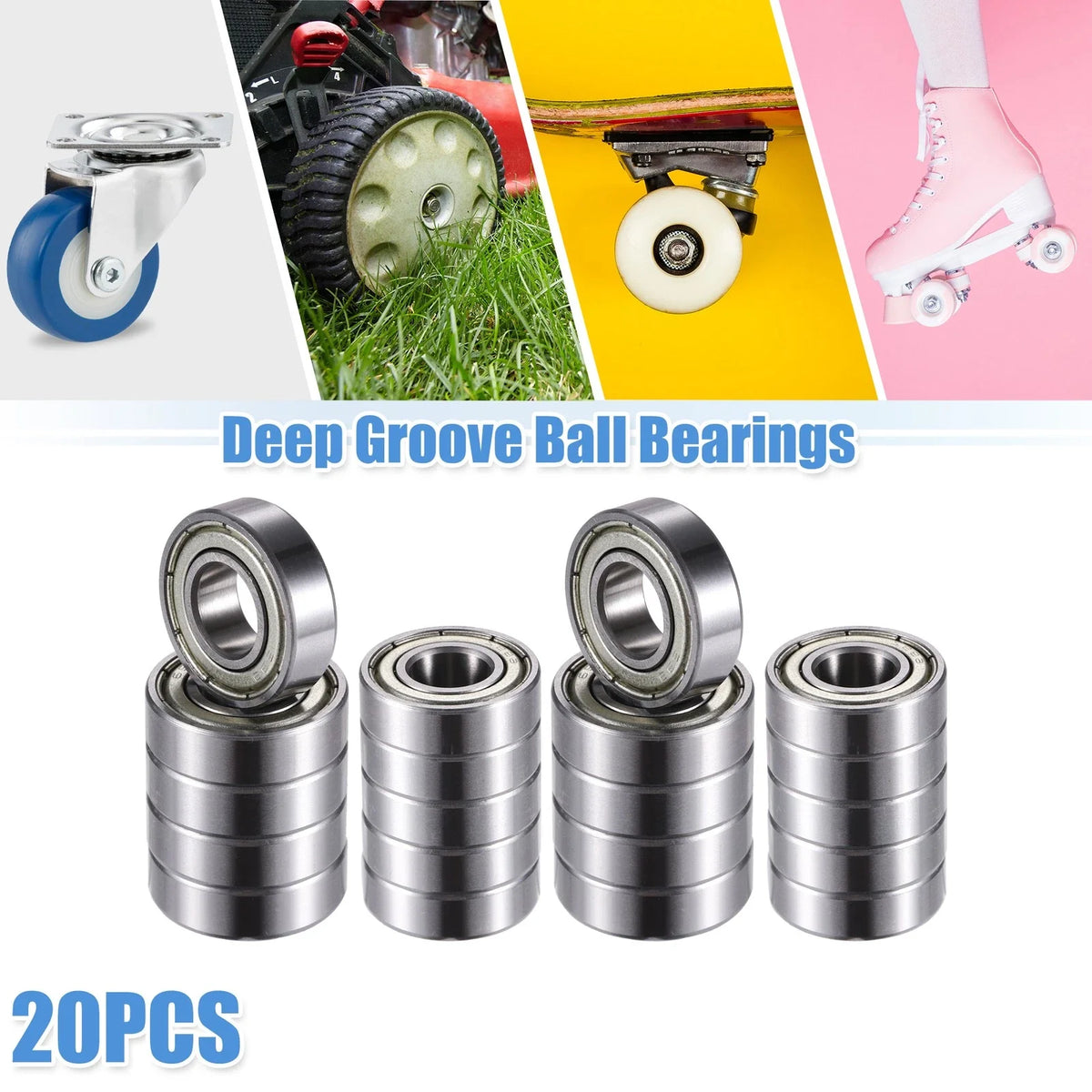 20pcs 699ZZ Deep Groove Ball Bearings for Various Models 