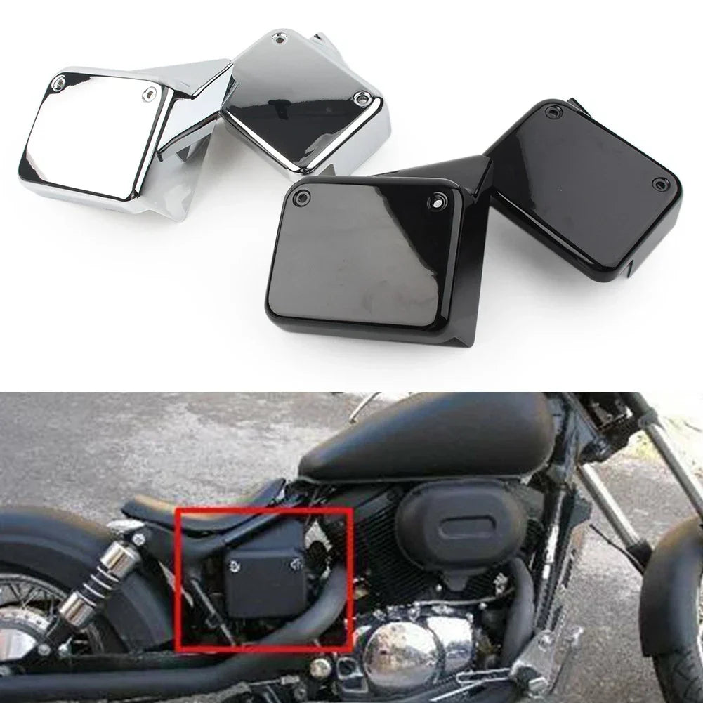Black Side Battery Cover Guard for Honda Shadow VT750 2000-2009