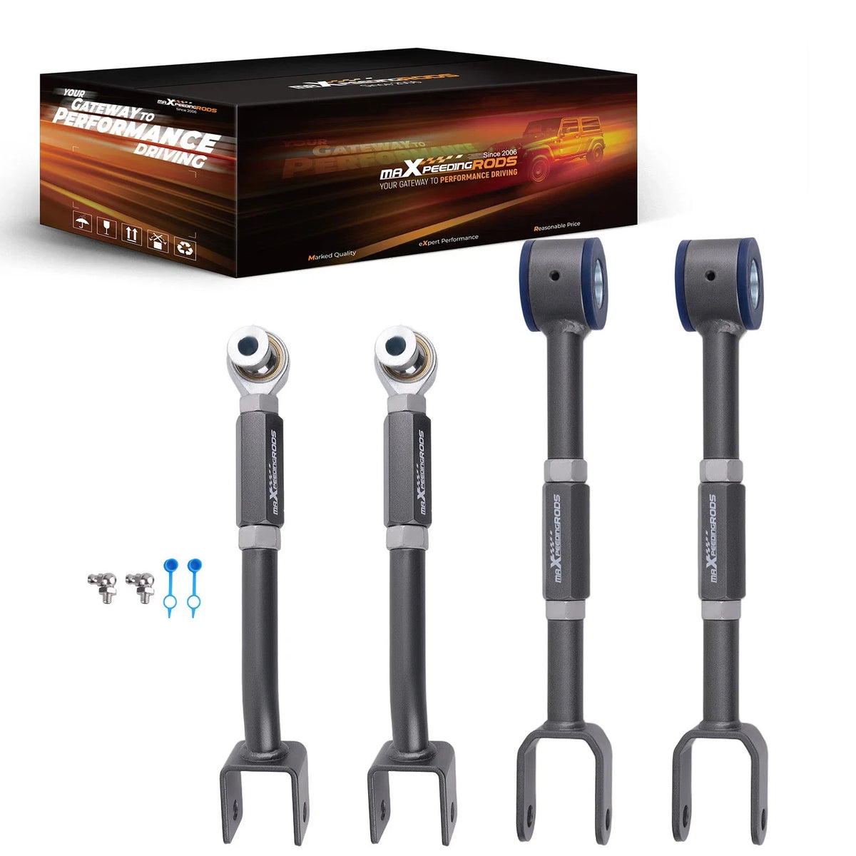 Set of 2 Traction Arm & Rear Camber Control Arms for 350Z G35 Altima (2002–2014)