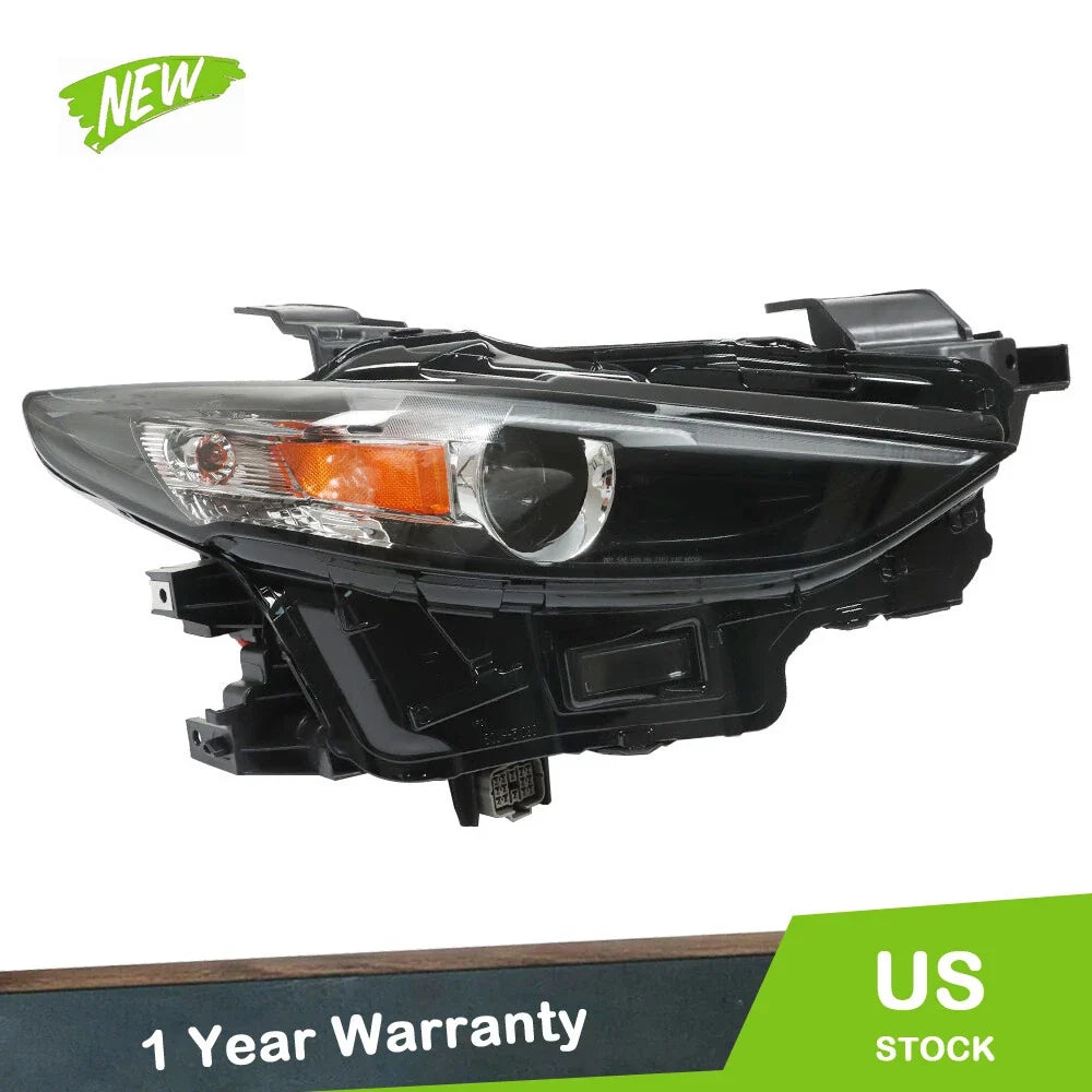 Headlight for Mazda 3 (2019–2021) Clear Black Right Passenger