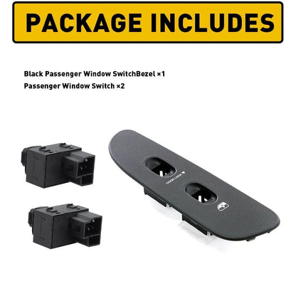 Window Switch and Bezel Cover Replacement for Dodge Ram Passenger Side