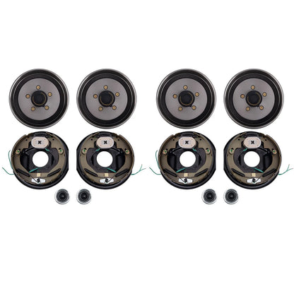 3500 lb Axle Electric Brake Drum Kit (5 On 4.5") - 4Pcs Set