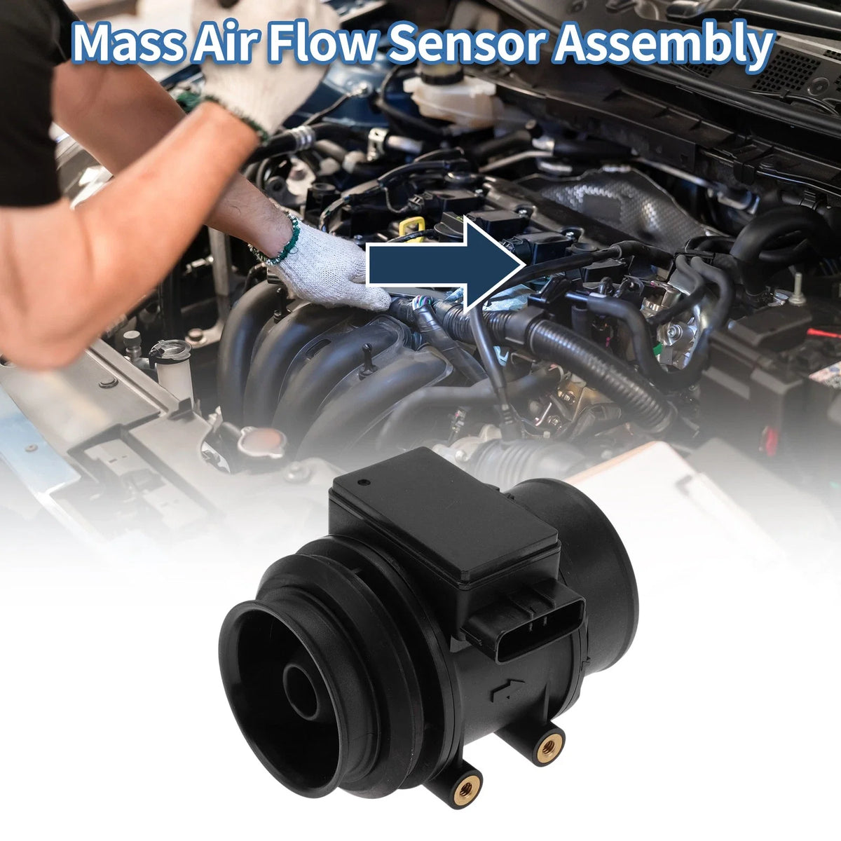 Mass Air Flow Sensor Assembly No. 1974000031 for Kia Sephia (1994–2001)